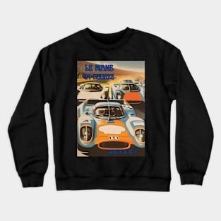 1974 Le Mans 24 Hours/Heures Racing Poster Crewneck Sweatshirt